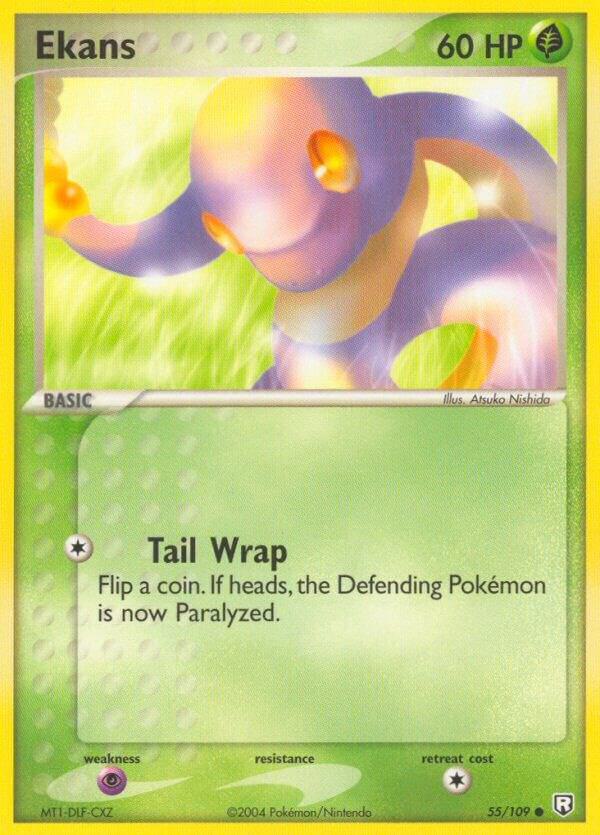 Ekans 55/109 card from Team Rocket Returns