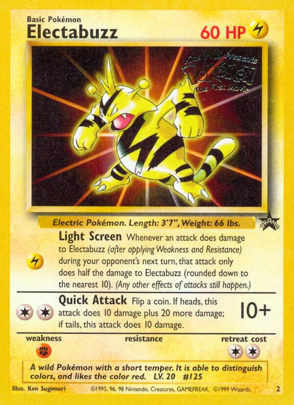 Electabuzz (Movie Promo) 02/53 card from WoTC Promo