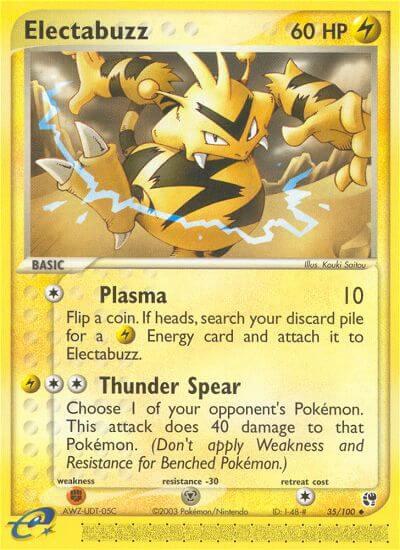 Electabuzz 35/100 card from Sandstorm