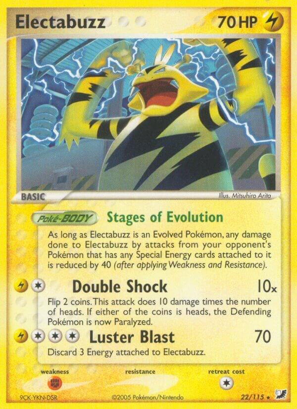 Electabuzz 22/115 card from Unseen Forces