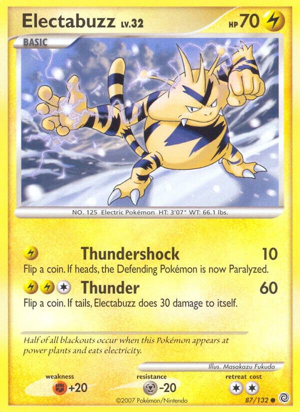 Electabuzz 87/132 card from Secret Wonders