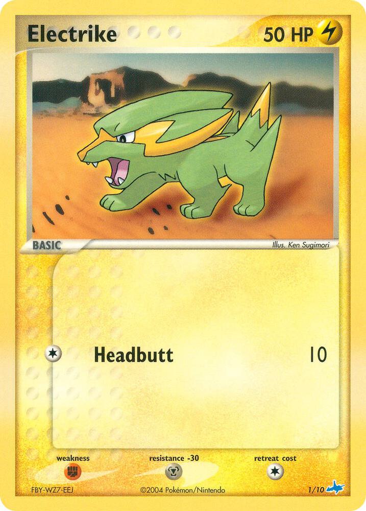 Electrike 1/10 card from EX Trainer Kit 1: Latias & Latios