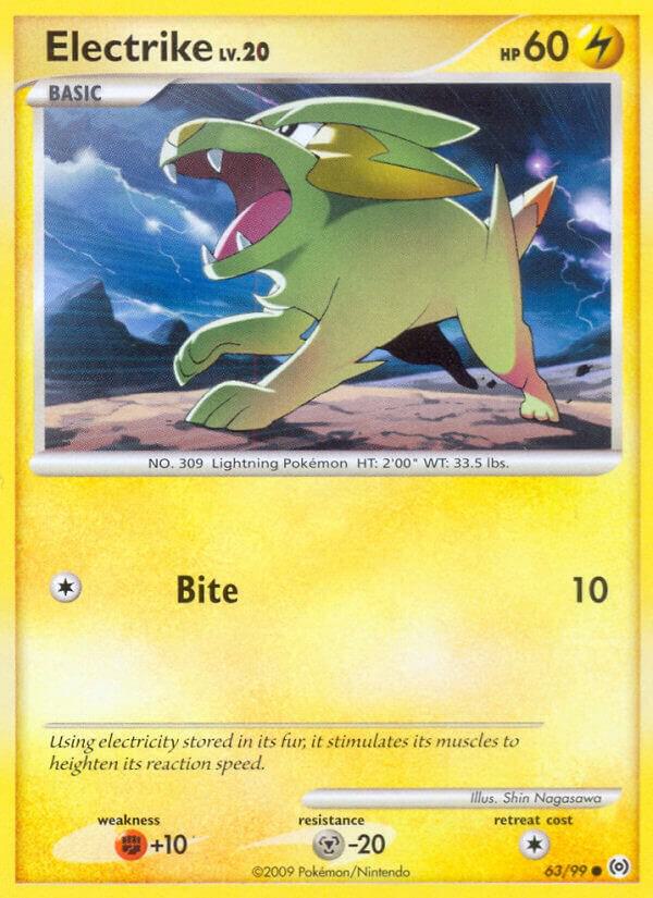 Electrike (63) 63/99 card from Arceus