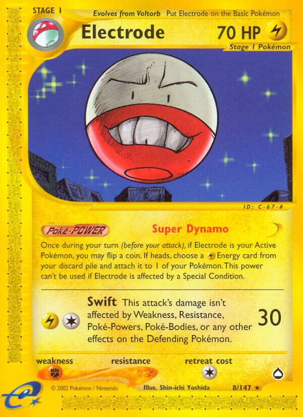 Electrode 008/147 card from Aquapolis