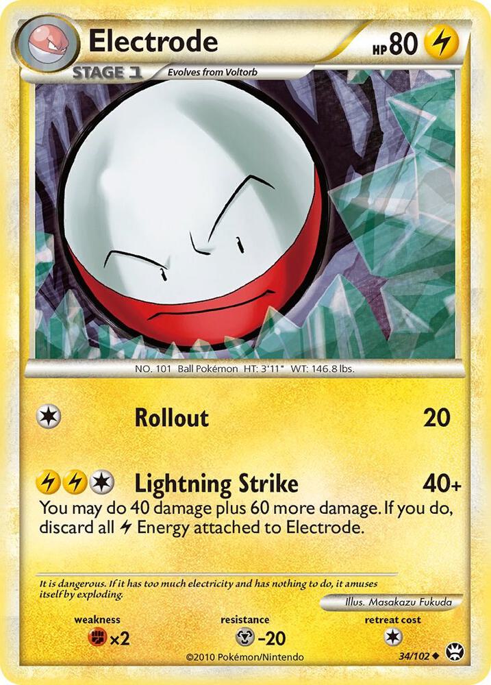 Electrode 34/102 card from Triumphant