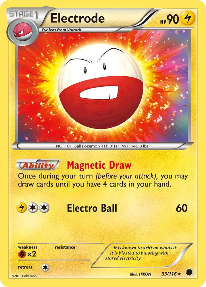 Electrode 33/116 card from Plasma Freeze