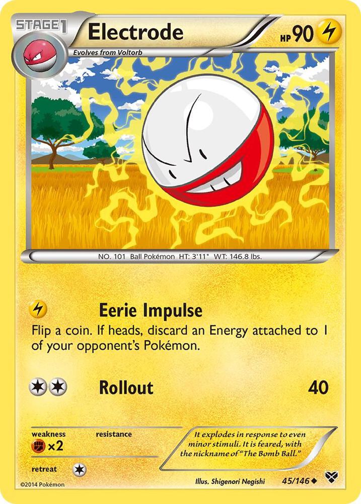 Electrode 45/146 card from XY Base Set