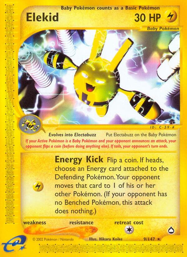 Elekid 009/147 card from Aquapolis