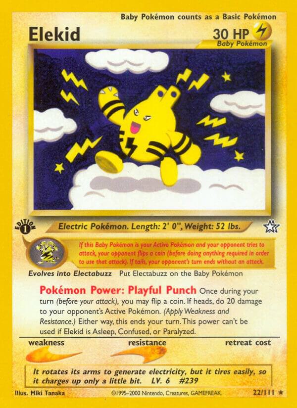 Elekid 022/111 card from Neo Genesis