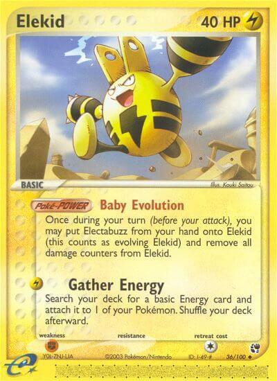 Elekid 36/100 card from Sandstorm