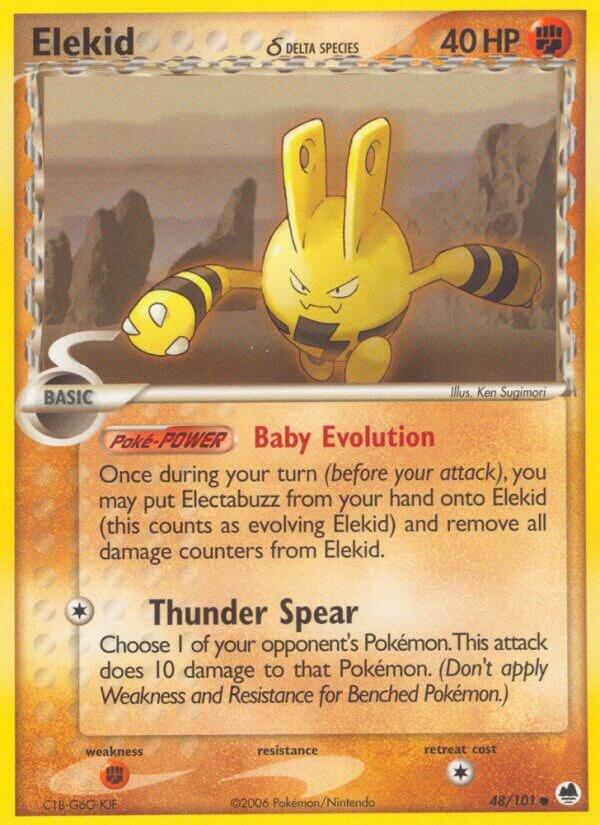 Elekid (Delta Species) 48/101 card from Dragon Frontiers