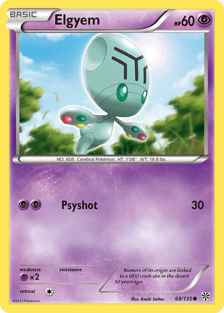 Elgyem (68) 68/135 card from Plasma Storm