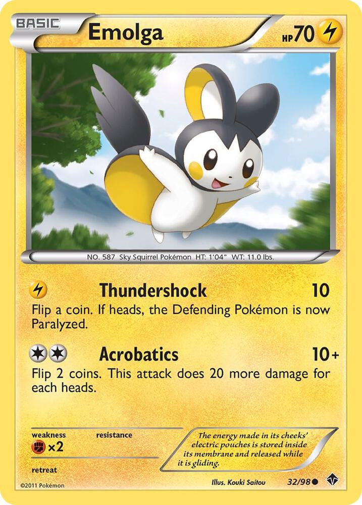 Emolga 32/98 card from Emerging Powers