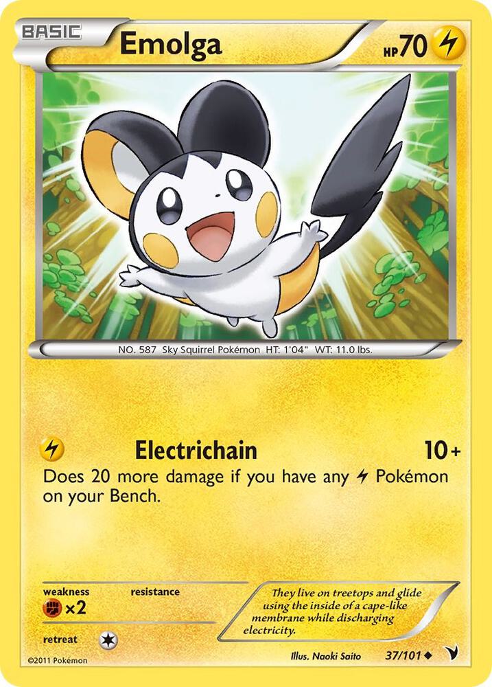 Emolga 37/101 card from Noble Victories