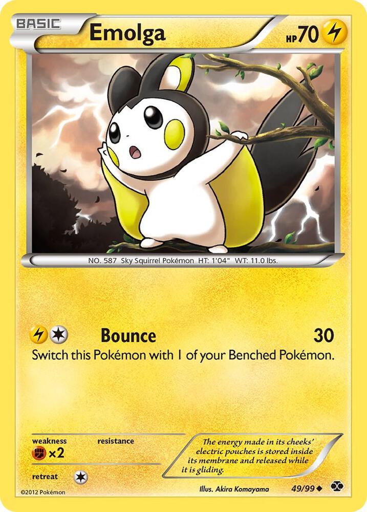 Emolga 49/99 card from Next Destinies