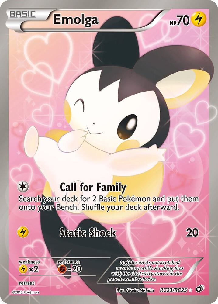 Emolga (Full Art) RC23/RC25 card from Legendary Treasures: Radiant Collection