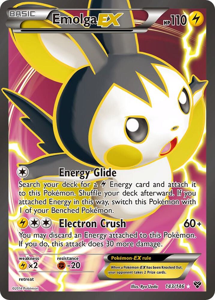 Emolga EX (143 Full Art) 143/146 card from XY Base Set
