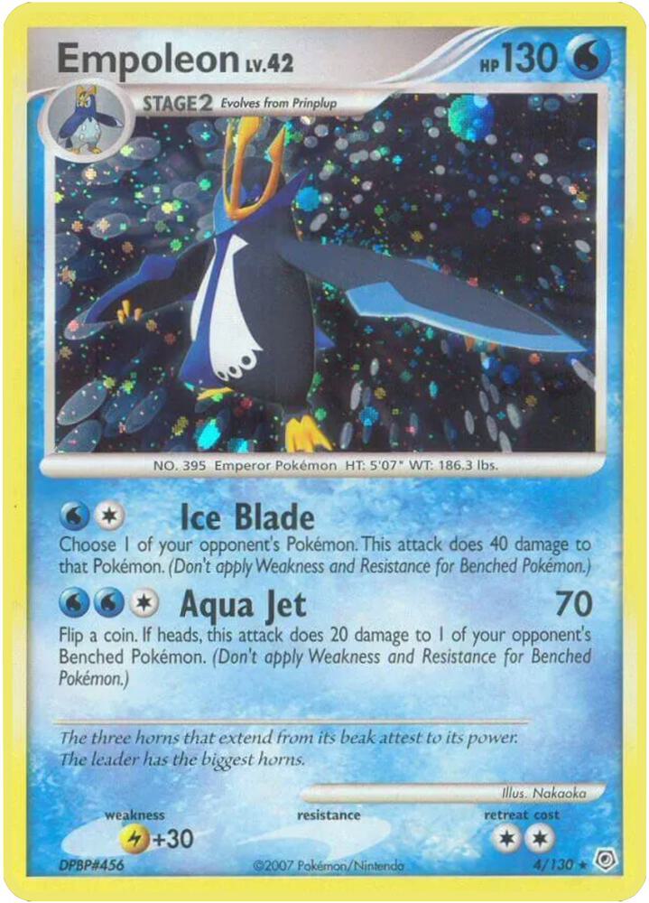 Empoleon 4/130 card from Diamond and Pearl