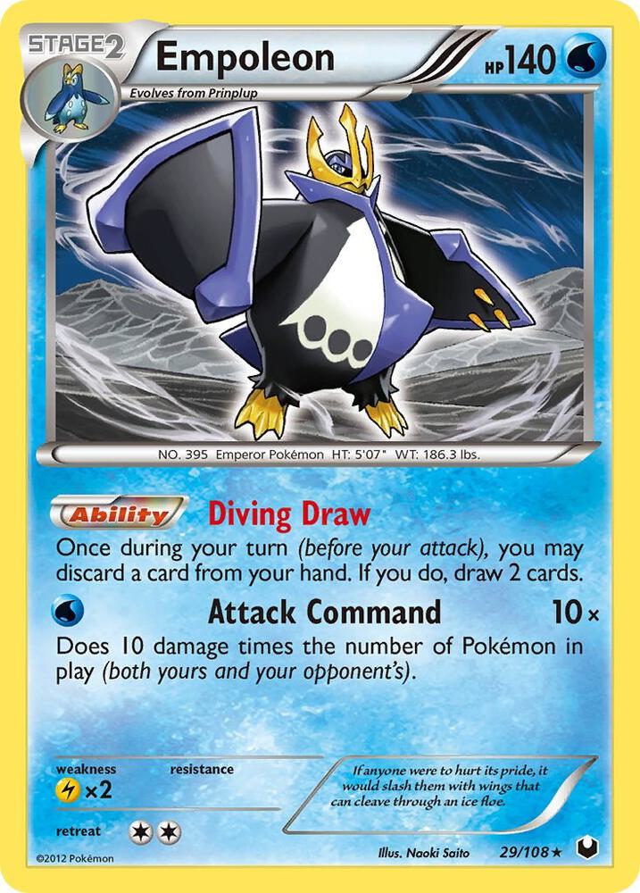 Empoleon 29/108 card from Dark Explorers