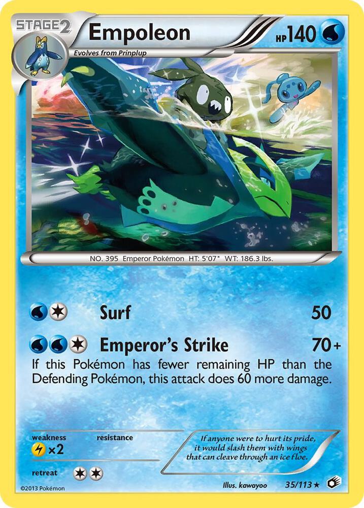 Empoleon 35/113 card from Legendary Treasures