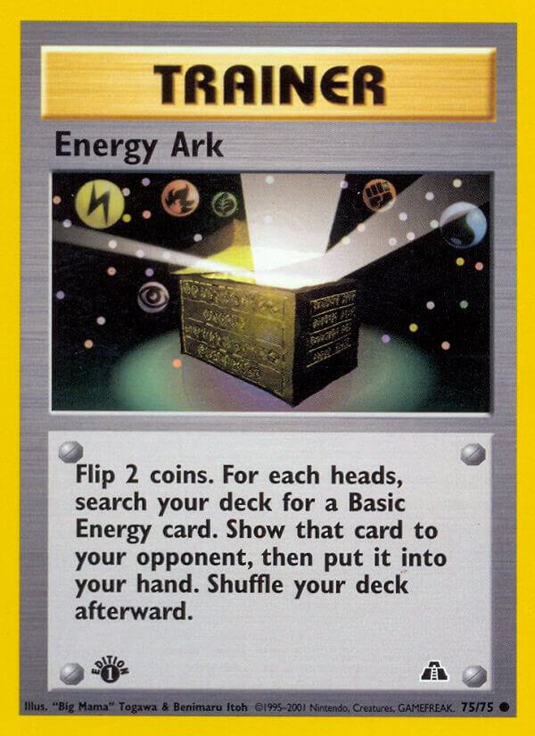Energy Ark 75/75 card from Neo Discovery