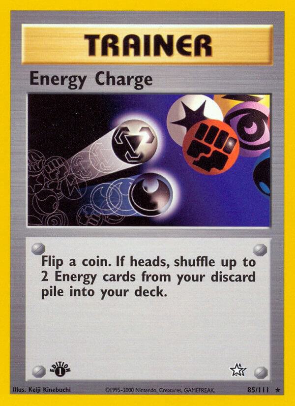 Energy Charge 085/111 card from Neo Genesis