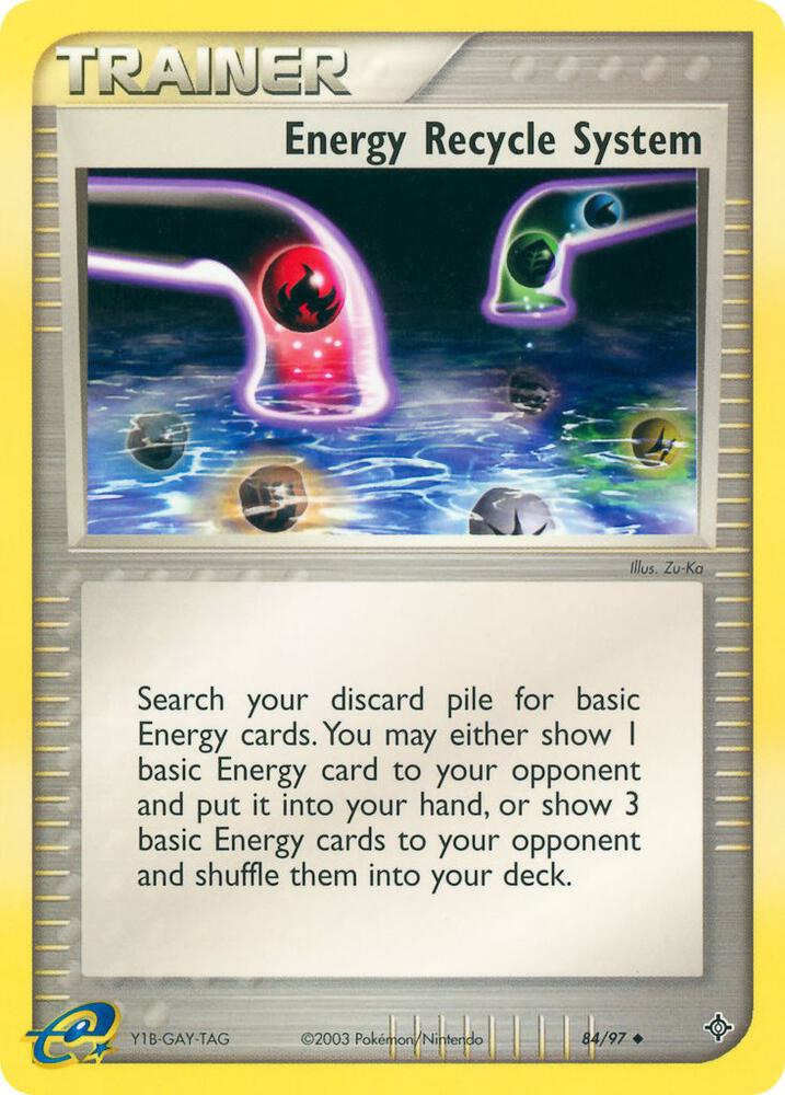 Energy Recycle System 84/97 card from Dragon
