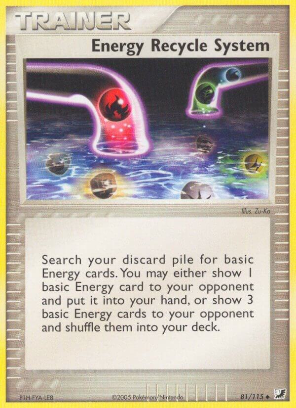 Energy Recycle System 81/115 card from Unseen Forces
