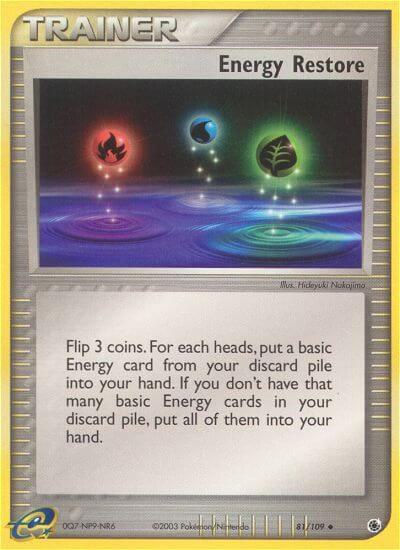 Energy Restore 81/109 card from Ruby and Sapphire