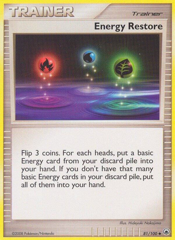 Energy Restore 81/100 card from Majestic Dawn