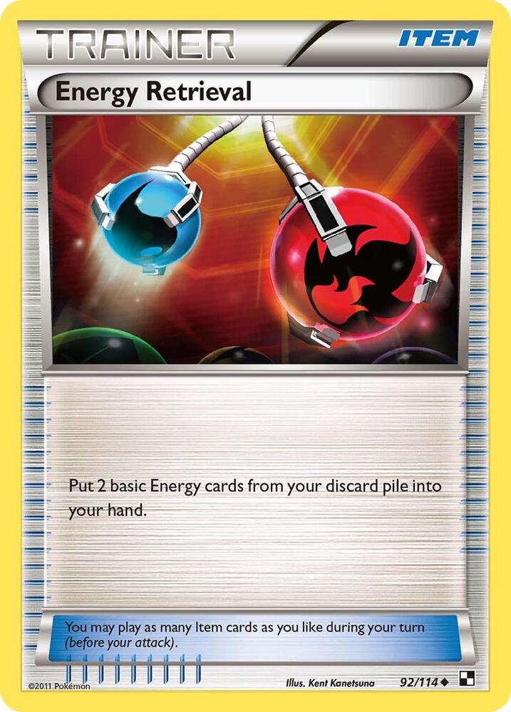 Energy Retrieval 92/114 card from Black and White