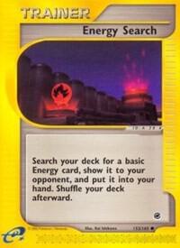 Energy Search 153/165 card from Expedition