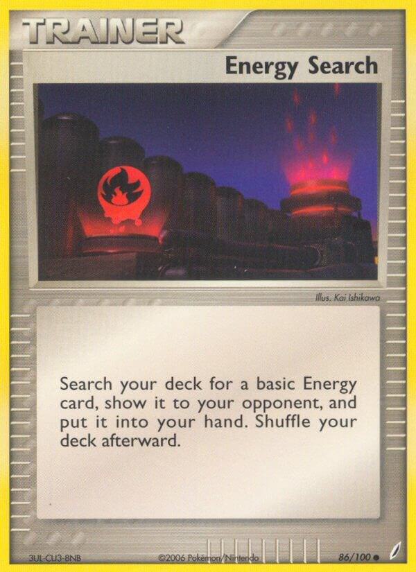 Energy Search 86/100 card from Crystal Guardians