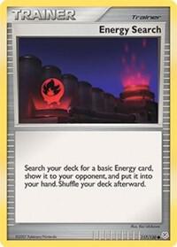 Energy Search 117/130 card from Diamond and Pearl