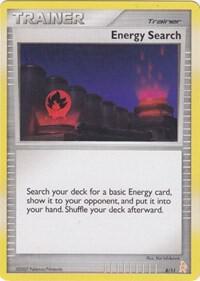 Energy Search (Lucario) 8/11 card from DP Trainer Kit: Manaphy & Lucario