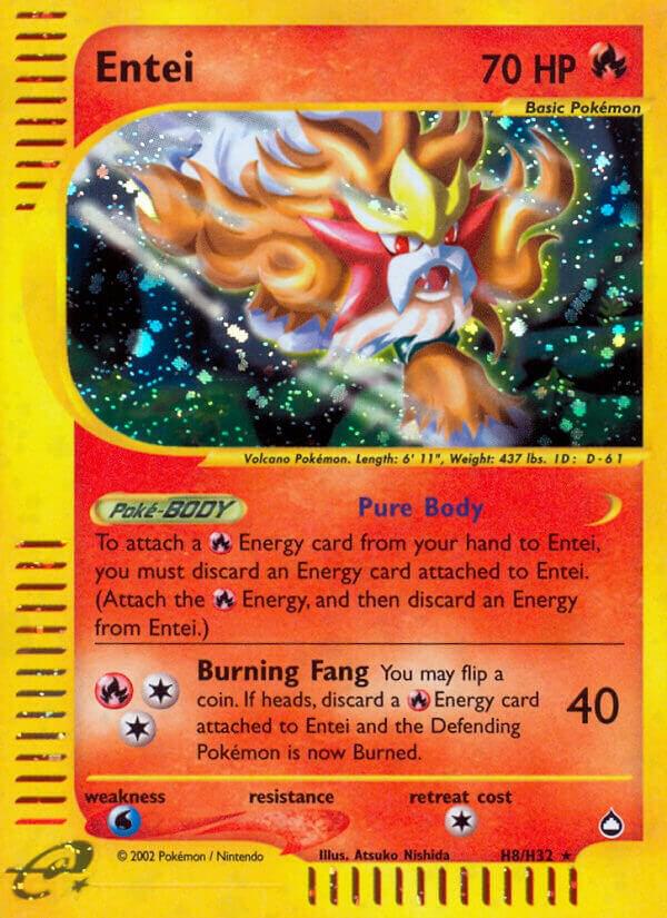 Entei (H8) H08/H32 card from Aquapolis