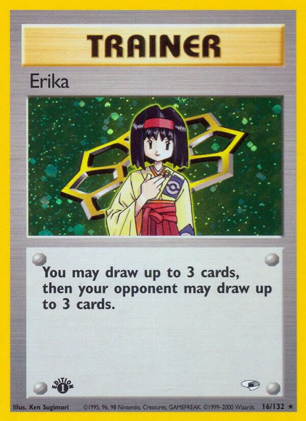 Erika (16) 016/132 card from Gym Heroes