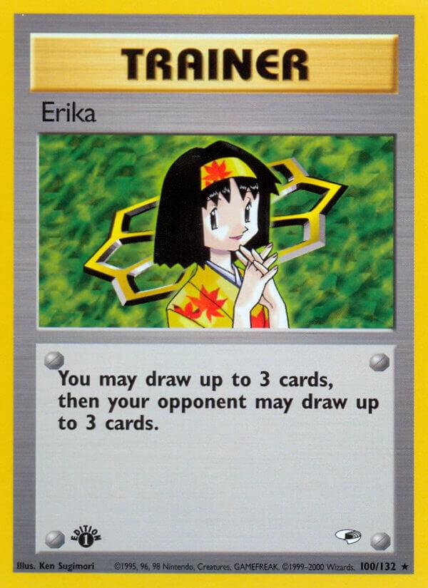 Erika (100) 100/132 card from Gym Heroes