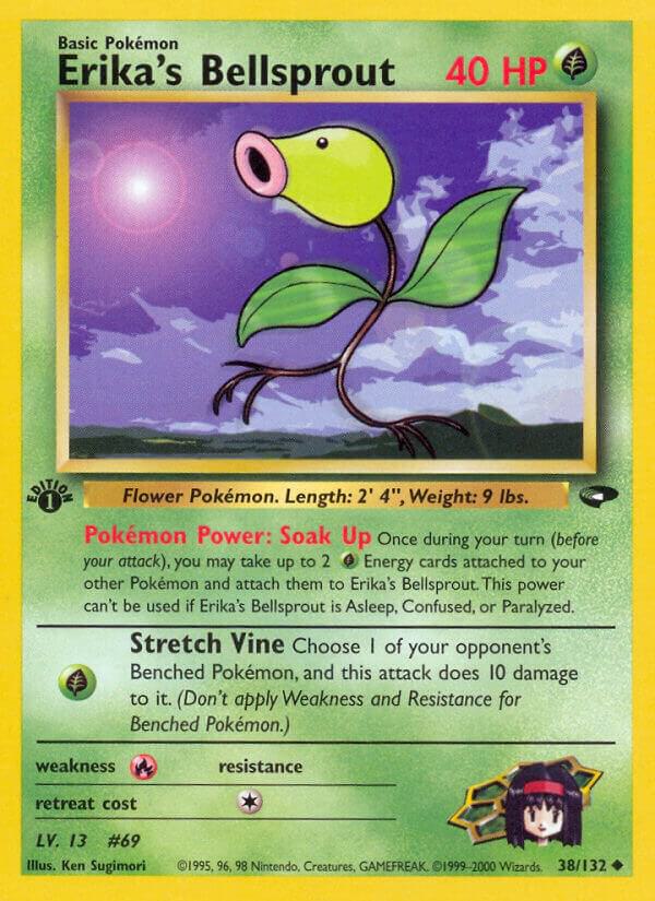 Erika's Bellsprout 038/132 card from Gym Challenge