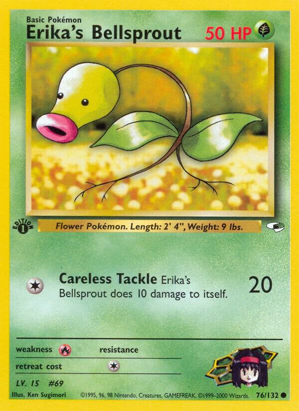 Erika's Bellsprout (76) 076/132 card from Gym Heroes