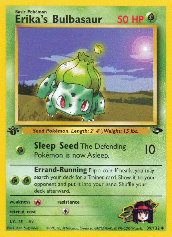 Erika's Bulbasaur 039/132 card from Gym Challenge