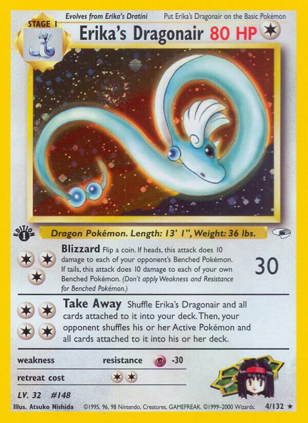 Erika's Dragonair 004/132 card from Gym Heroes