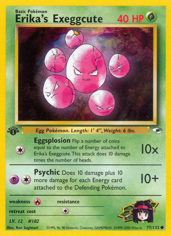 Erika's Exeggcute (77) 077/132 card from Gym Heroes