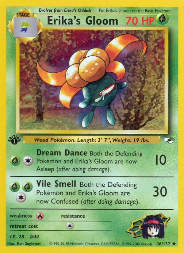 Erika's Gloom (46) 046/132 card from Gym Heroes