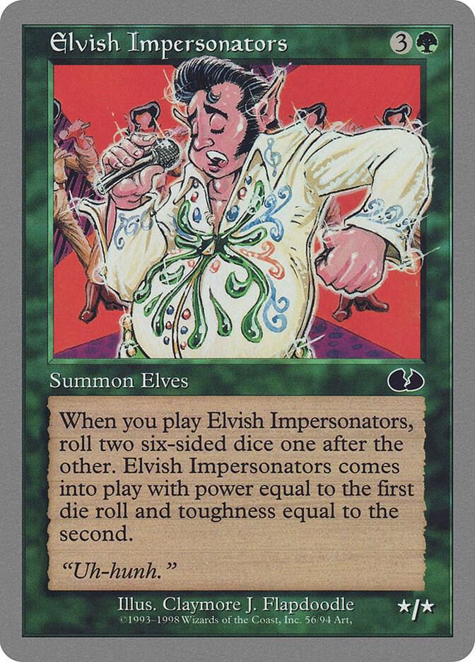 Elvish Impersonators 56 card from Unglued