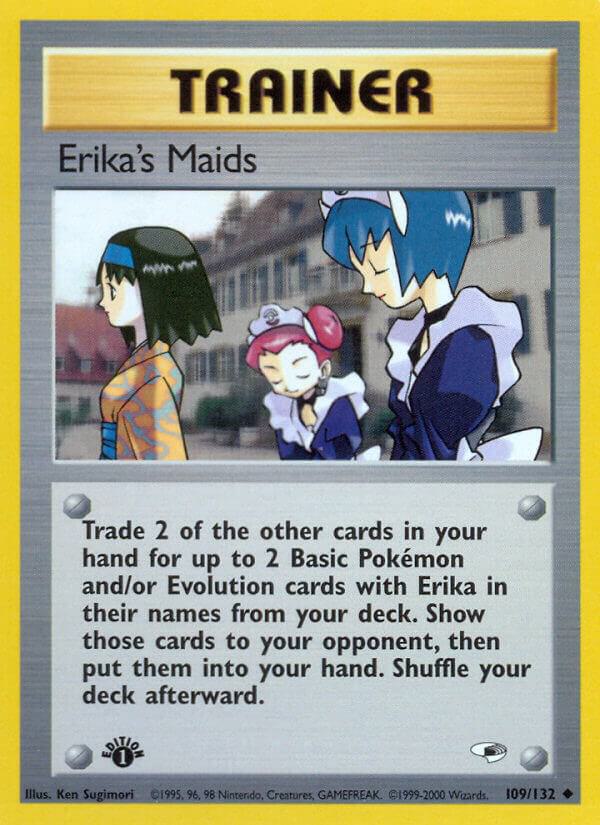 Erika's Maids 109/132 card from Gym Heroes