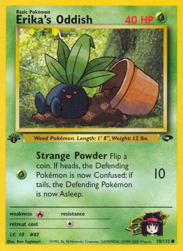 Erika's Oddish 070/132 card from Gym Challenge