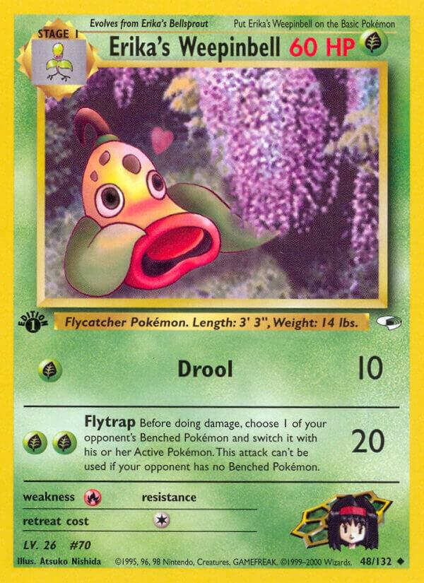 Erika's Weepinbell (48) 048/132 card from Gym Heroes