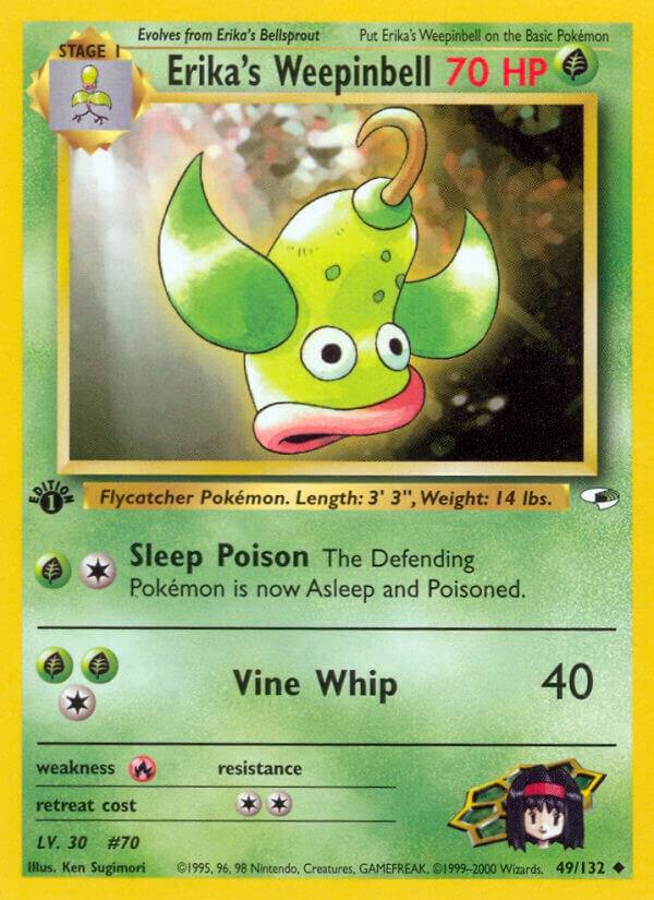 Erika's Weepinbell (49) 049/132 card from Gym Heroes
