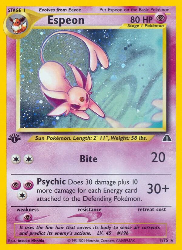 Espeon (1) 01/75 card from Neo Discovery